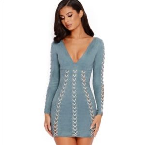 Baby blue dress with 🏷  *never worn*